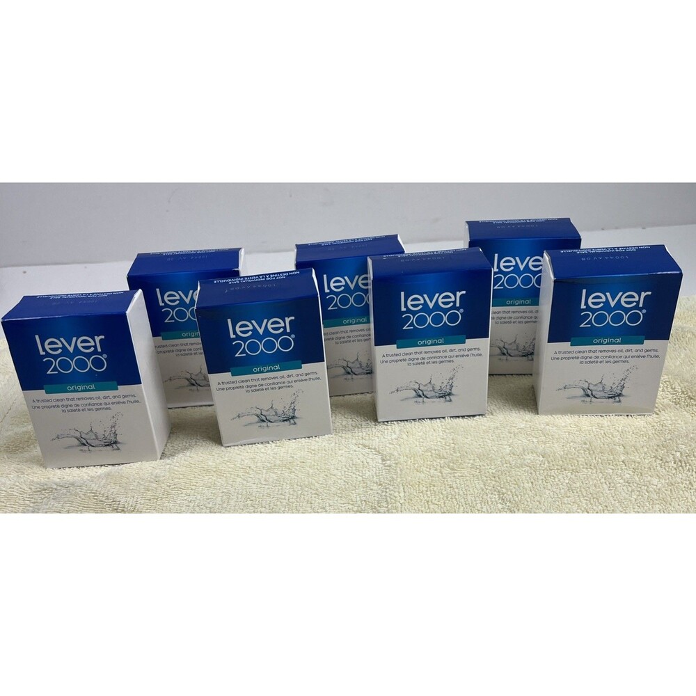 7 Lever 2000 Original Bar Soap Made In USA 3.75oz Bars New-Sealed Discontinued